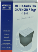 MEDIKAMENTENDISPENSER 7 Tage weiß trans.Blind.